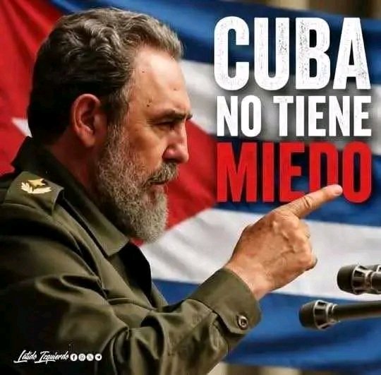 RoqueMachin's tweet photo. #LaPatriaSeDefiende, jamás hemos temidos a las amenazas, chantajes, presiones ni órdenes ejecutivas, somos un pueblo de cubanas y cubanos agradecidos de estirpe mambi y de Baraguá, por Cuba la vida, venceremos.
#VivaCubaLibre.
#MorirPorLaPatriaEsVivir.
#MuerteATrumpYMarcoRubio. https://t.co/yl8ZTx3oKb