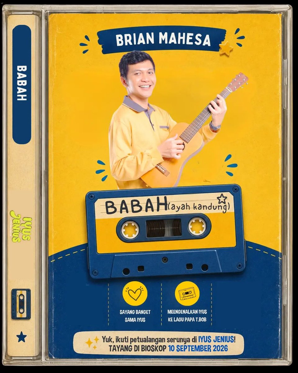 CreatorMediaID's tweet photo. Yuk kenalan sama Brian Mahesa! Babah Hartono, ayah kandung Iyus yang meninggalkan banyak kenangan indah Meski tak selalu bisa berada di sisi Iyus, cinta dan pesan Babah terus menemani setiap langkah petualangannya. IYUS JENIUS 10 September di bioskop! #iyusjenius https://t.co/1AACi2ZiWs