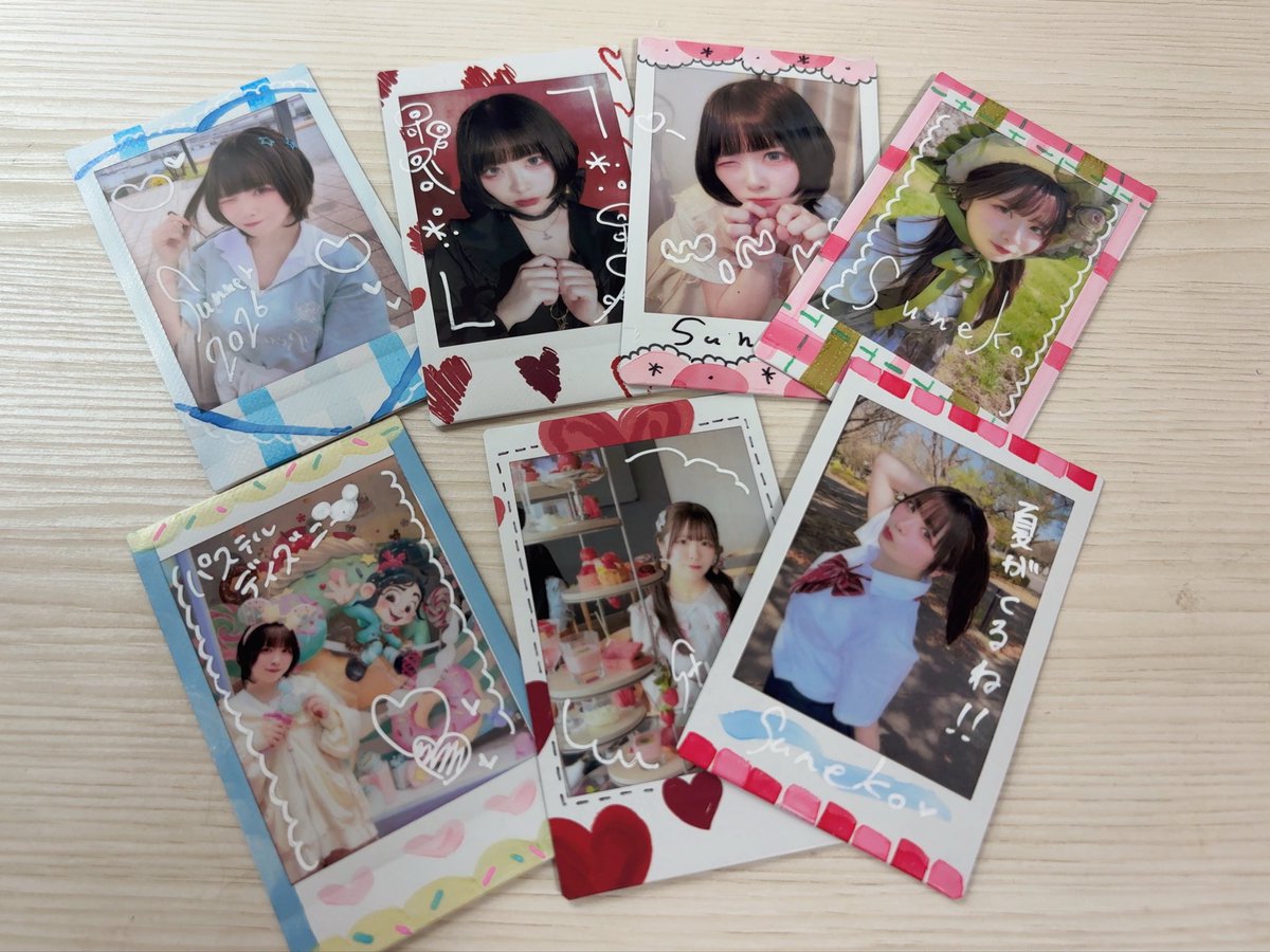 通販のチェキこんな感じですᲘ𐑼♡ ✏️こちら7/21締切とさせて頂き