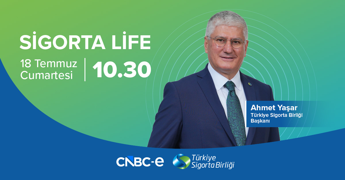 sigortabirligi's tweet photo. Türkiye Sigorta Birliği Başkanı Ahmet Yaşar, yarın saat 10.30'da CNBC-e ekranlarında yayın hayatına başlayan, İsmail Öztürk'ün sunduğu Sigorta Life programının ilk konuğu olacak.
#TürkiyeSigortaBirliği #CNBCe #SigortaLife https://t.co/F4ynYOjvye
