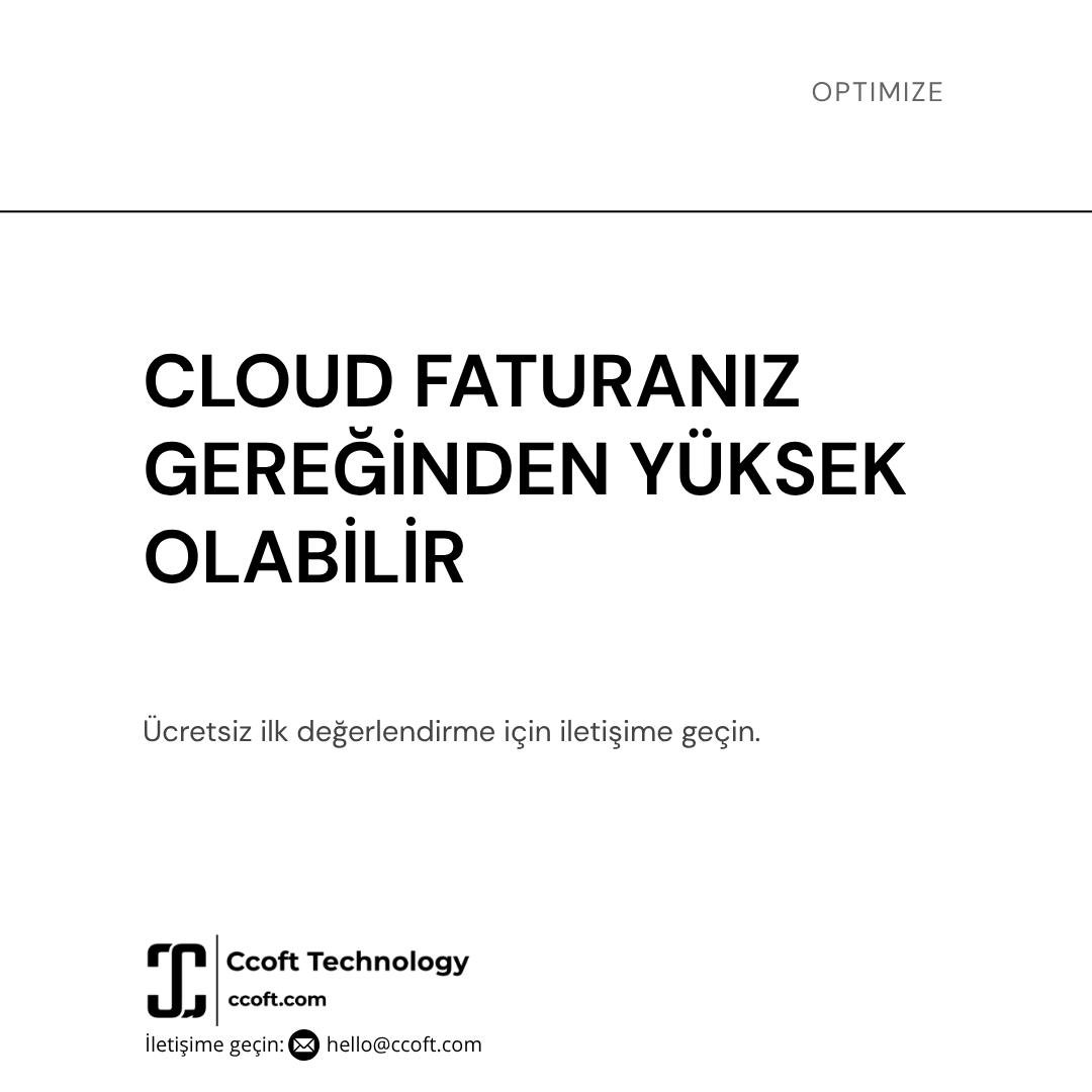 ccofttech's tweet photo. Yüksek Cloud faturası, güçlü bir altyapının değil, optimize edilmemiş bir mimarinin kanıtıdır.

Ccoft olarak sisteminizdeki atıl kaynakları tespit ediyor, performanstan taviz vermeden %70'e varan maliyet tasarrufu sağlıyoruz. Mimarideki sızıntıları durdurun.

#FinOps #AWS #Ccoft https://t.co/jpPBLvpfBJ