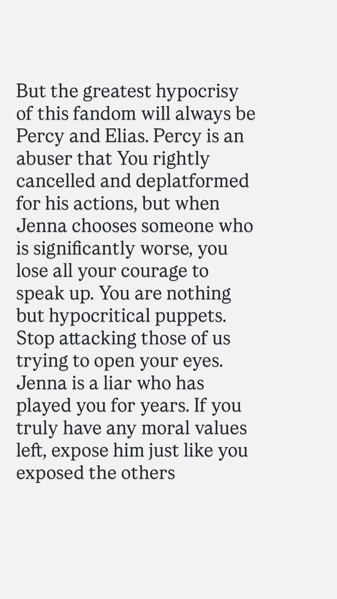 SherlockCumming's tweet photo. 🙅🏻Giving Jenna responsabilities for choose to date an abuser
🙅🏻Be consistent calling out violence women
🙅🏻 Recognize poor phys condition since Elias
@netflix @dior @tmz
✅Say sexualized captions
✅War who try to see her lies
✅Ignorance

#jennaortega #canceleliasrønnenfelt https://t.co/EZtTCyK0Hk