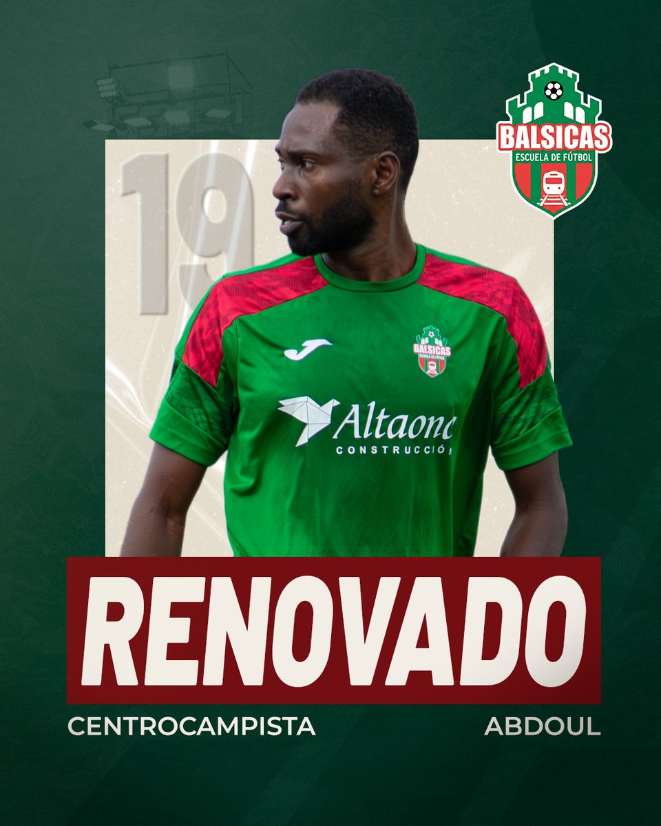 efbalsicas's tweet photo. EL COMANDANTE RENUEVA

Ya es oficial, Abdoul continuará portando los colores del Balsicas la próxima temporada, reafirmando su compromiso con el club.

Su gran manejo del campo en todos los aspectos será clave para poder optar a grandes cosas esta temporada. https://t.co/grHu6ouUpu