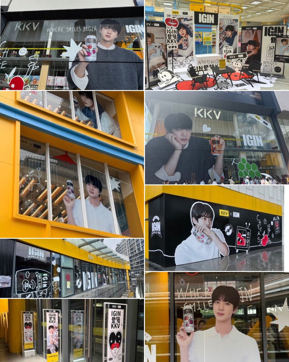 JINSRECORD's tweet photo. IGIN entering KKV is actually HUGE. KKV has 750+ stores and is one of China's most popular lifestyle retailers for Gen Z.

Jin’s brand is now sitting on shelves all across China. His face and IGIN are everywhere, from major shopping malls to stores nationwide 🔥 https://t.co/6gKn74sj4g