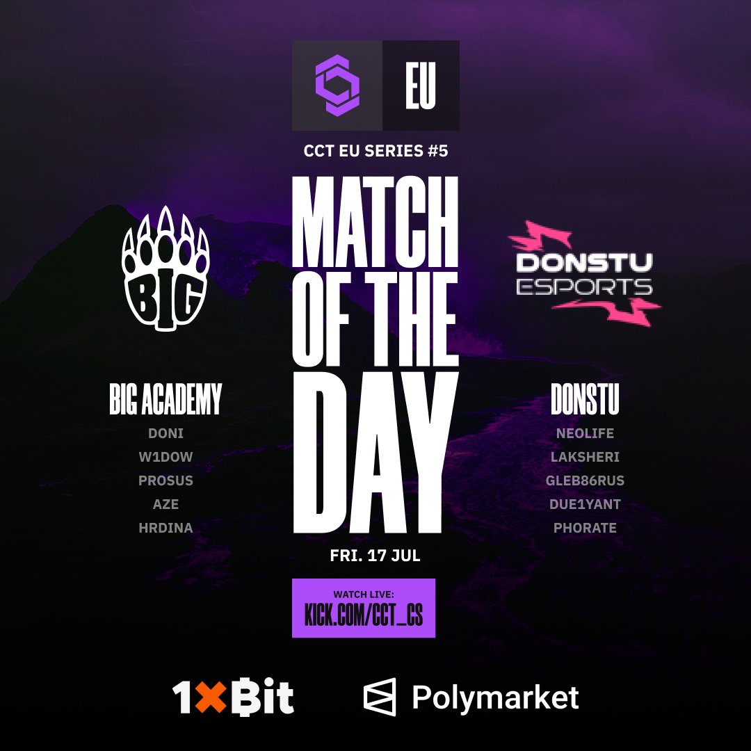 CCT_CS's tweet photo. Everybody expects BIG Academy to win!

That's exactly what makes this one dangerous 😶‍🌫️
 
🔴 LIVE on Kick https://t.co/h4wwqOZOvO