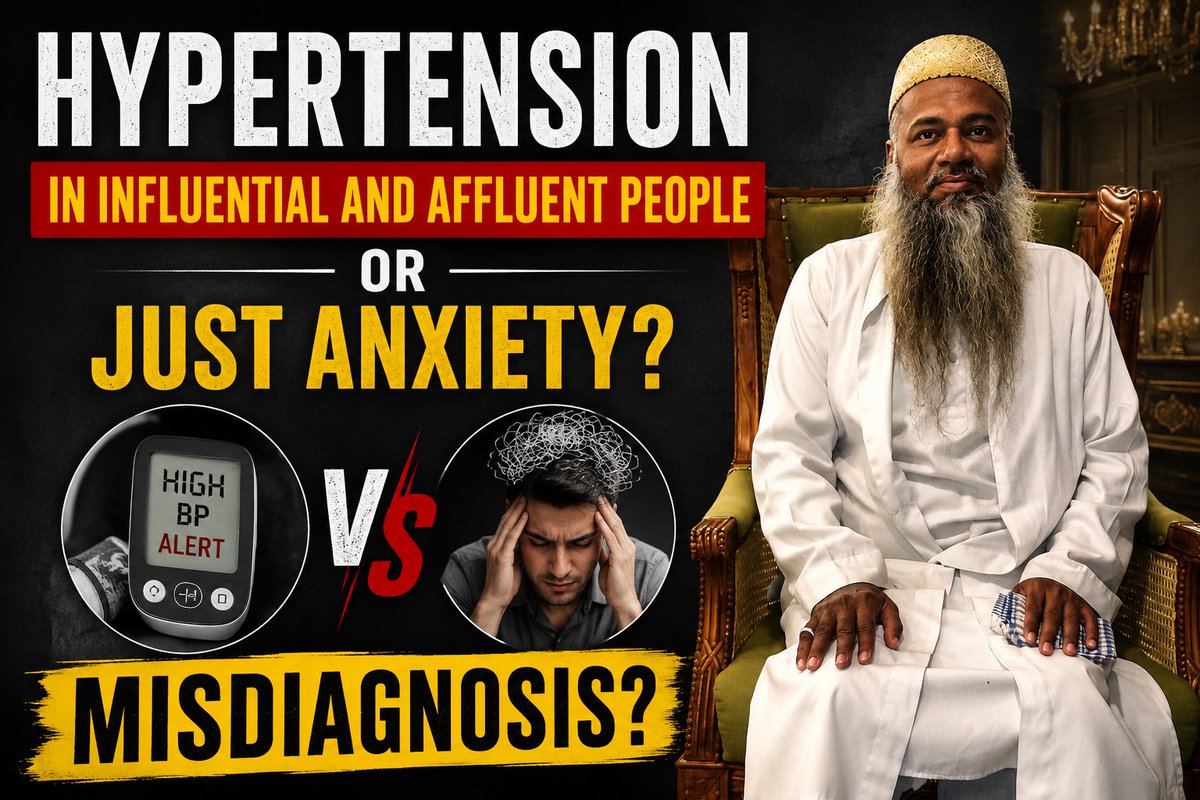 yaqubalis's tweet photo. Could headaches, dizziness, or a racing heart be anxiety—or high blood pressure?

Symptoms can overlap, which is why diagnosis involves more than symptoms alone.
Learn how diagnostic confusion can happen and how to ask better questions.
FREE Misdiagnosis Masterclass #Misdiagnosis https://t.co/tVZ8LWZV6V