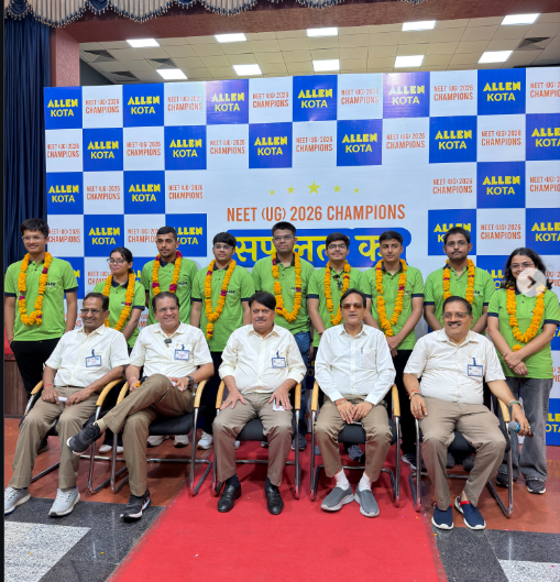 BMSirOfficial's tweet photo. Once again, ALLEN has reaffirmed why it continues to set the benchmark in medical entrance coaching across the nation.
🏆 #NEETUG2026 Results - 5 Students in the Top 10 AIR Rankings... and the celebrations have just begun!
#ALLEN #ALLENKota #NEETResults #NEETTopper #NEET https://t.co/PVcVnEfKKA