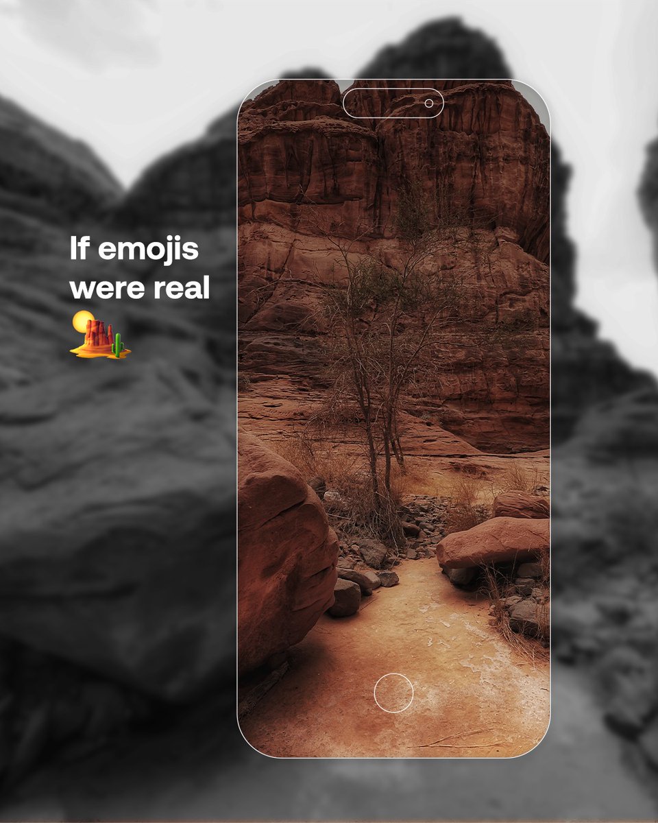 filmalula's tweet photo. If emojis were real… they’d look like this. AlUla is a destination of extraordinary landscapes, unique backdrops, and endless possibilities for filmmakers.

#FilmAlUla #WorldEmojiDay #AlUlaBackdrops https://t.co/ELWCYqWp47