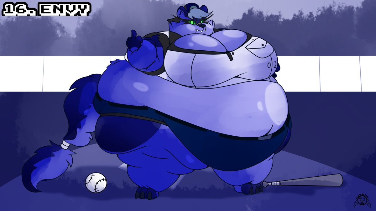 Mad_n_Evil's tweet photo. Juicy July 16 - Envy

As the embodiment of Envy (who likes baseball) Anyone would be jealous of those blue curves.

Character belongs to Stellar Swotter. https://t.co/NGtu5wyPog