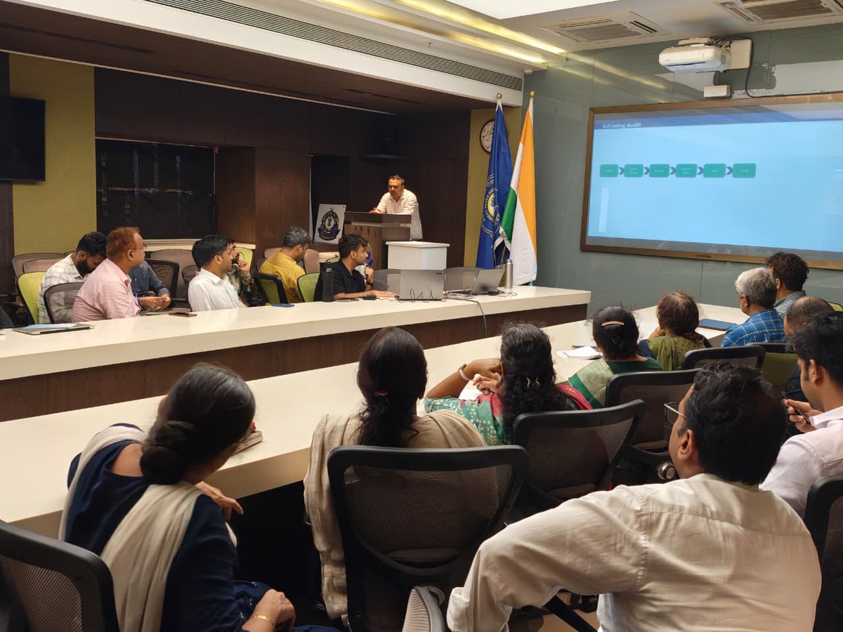 CGST_AUDIT2_MZ's tweet photo. A BO Portal Training session by Shri Abhimanyu Yadav, Superintendent, equipped officers with practical knowledge of data extraction, taxpayer profiling, MIS reports, and effective use of the portal in audit.
#GST #BackOffice #CBIC https://t.co/DPzEivxK2Y