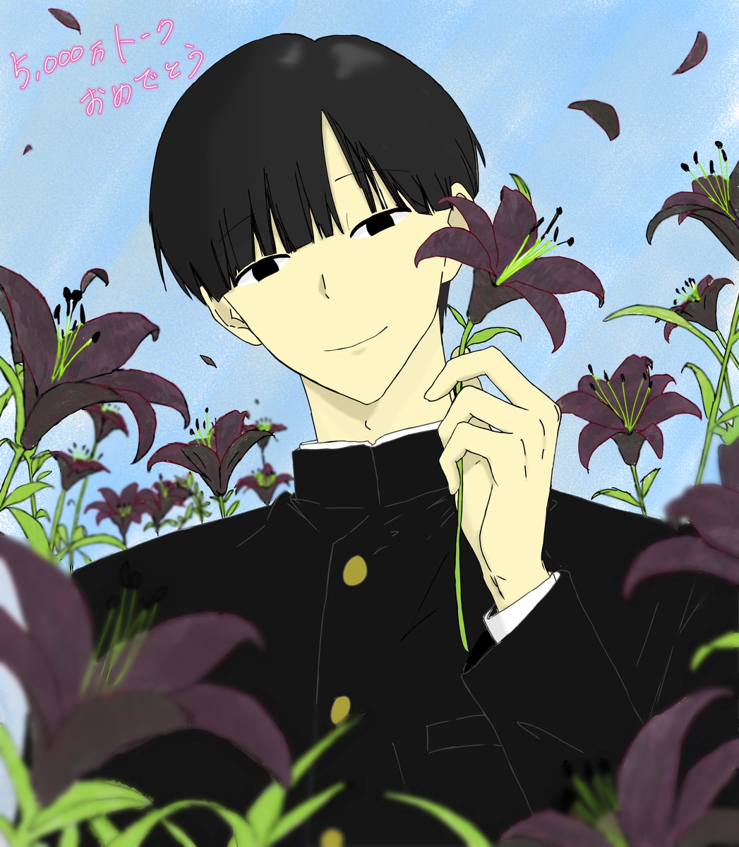 m64bgcs's tweet photo. #ぎなさんに描いたよ

『黒百合の花言葉はね―――』

㊗️🎉5,000万トーク　山田ハジメ https://t.co/5coDPs2tJj