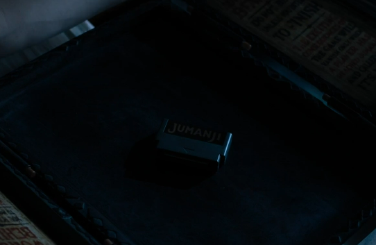 arax_vt's tweet photo. did you know in the jumanji reboot the board game turns itself into a cartridge because "no one plays boardgames anymore" even though it takes place just 1 year after the original movie https://t.co/zCOGgAqY67