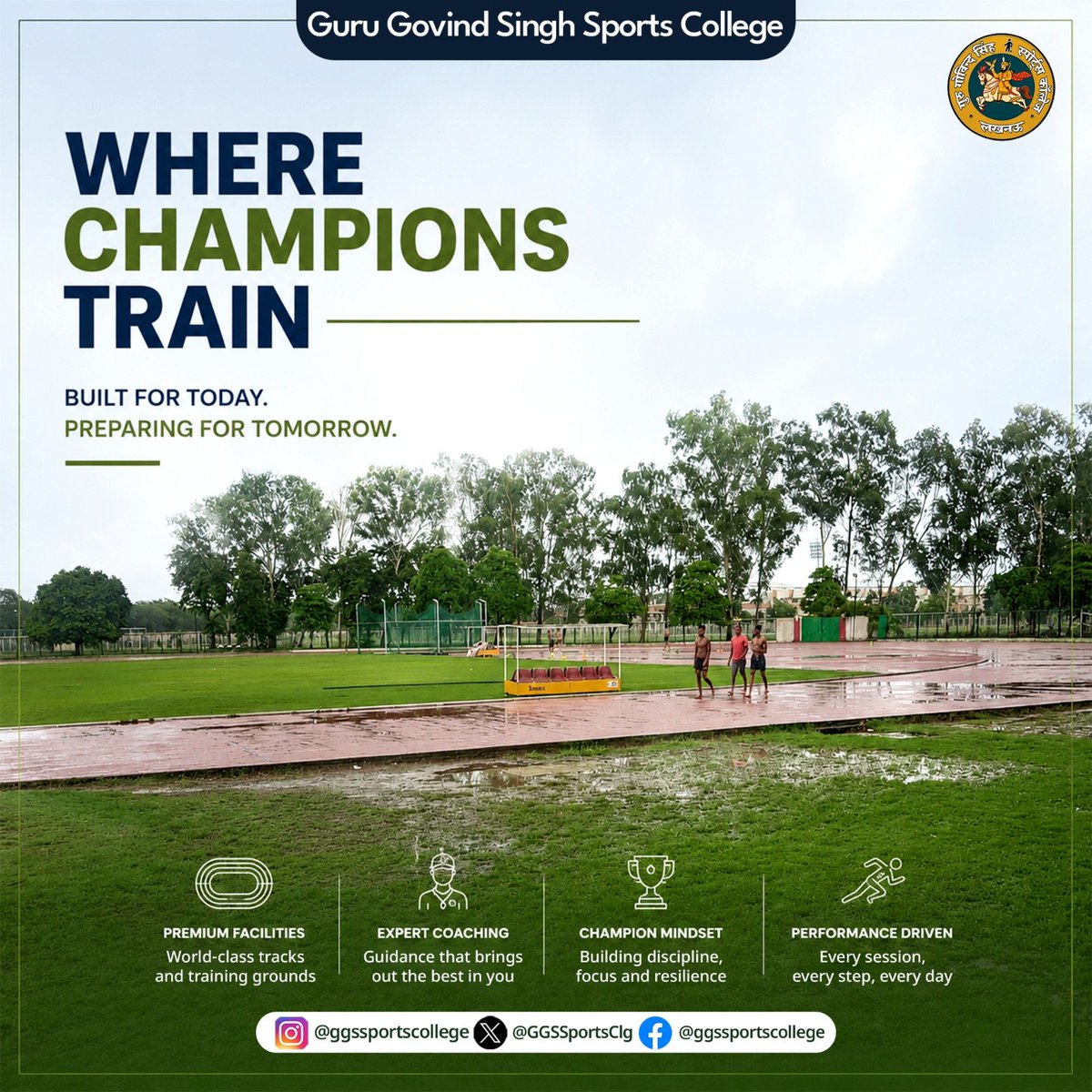 GGSSportsClg's tweet photo. Built for today. Preparing for tomorrow. 🤽⚽️

Champions thrive where the standard is high. At Guru Govind Singh Sports College, we combine premium training facilities with expert coaching to prepare the next generation of athletic leaders.
What sets our training apart?
⤵️ https://t.co/H80pPVHQj6