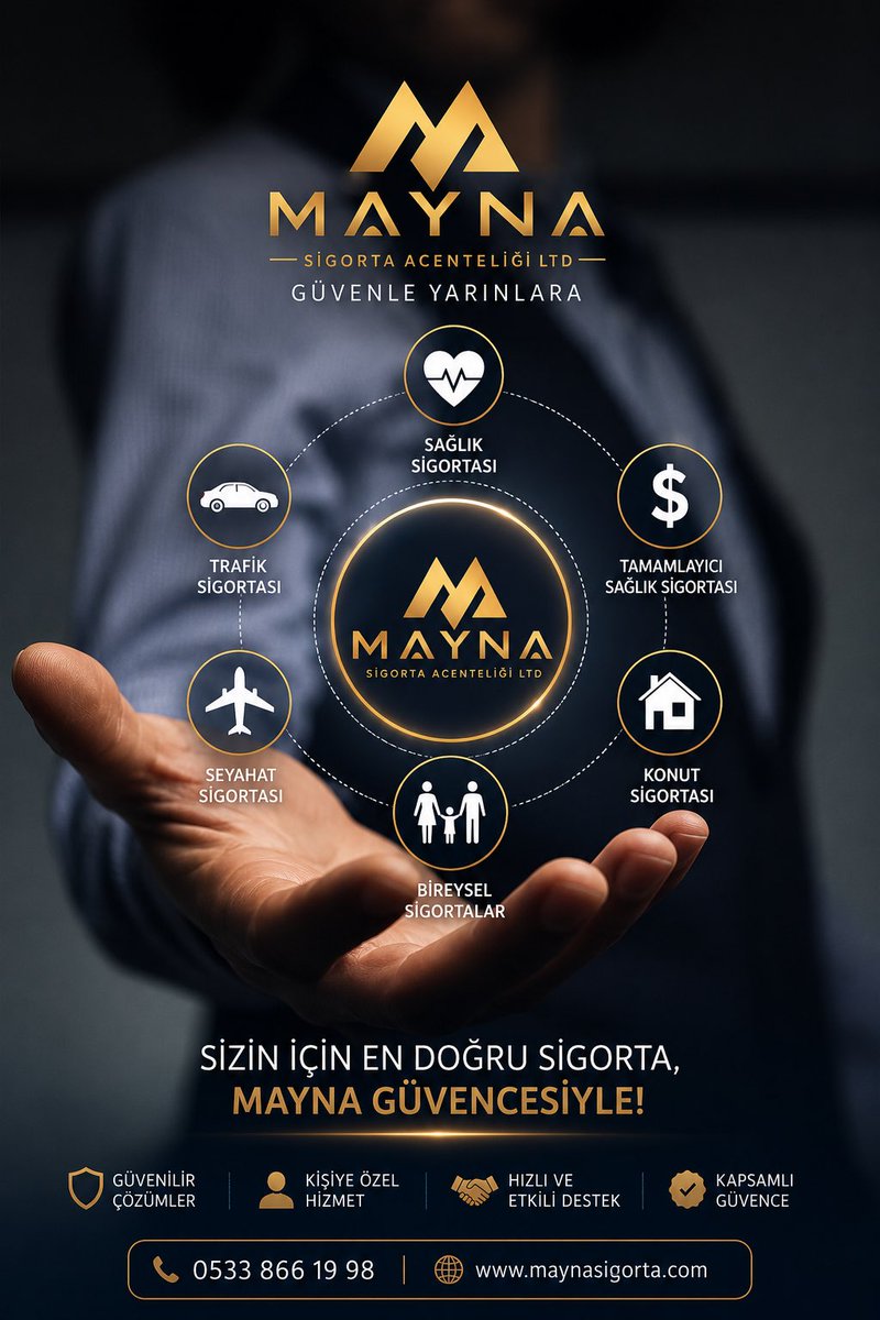 MaynaSigorta's tweet photo. Risklerinizi doğru yönetin, geleceğinize güvenle bakın.

📞 İletişim ve teklif için: 0533 866 19 98

MAYNA SİGORTA ACENTELİĞİ LTD
“Güveninize değer katar, geleceğinizi güvence altına alır.”

#MaynaSigorta #Sigorta #GüvenliYarınlar #Kasko #TrafikSigortası #KonutSigortası https://t.co/dCHX6osJF0