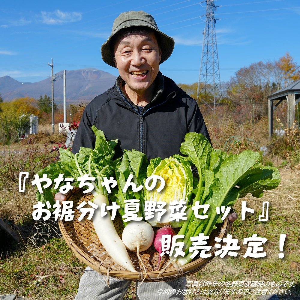 duo_farm's tweet photo. 🍅⋅⋅⋅⋅⋅⋅⋅⋅⋅━
#やなぎはランド
『やなちゃんのお裾分け夏野菜セット』
販売決定！
━⋅⋅⋅⋅⋅⋅⋅⋅⋅🫑

お野菜の他にも…
👜保冷トートバッグ
📝柳原陽一郎からの直筆メッセージ
📦オリジナルダンボールでの発送
など豪華内容💭✨

詳細は下記をcheck👇
https://t.co/6yqxEIoVj8 https://t.co/NA6n1yDLCD
