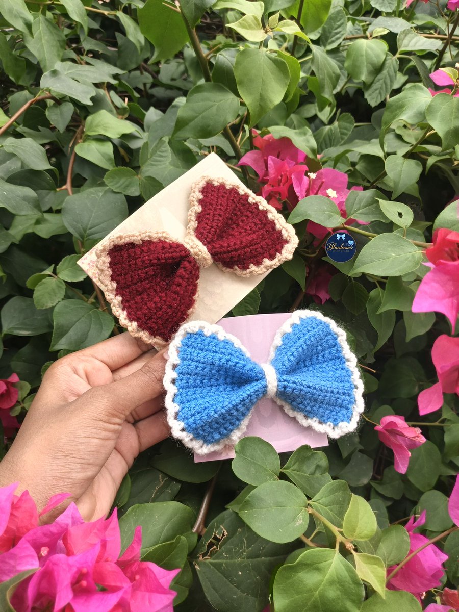BlueDreamz18's tweet photo. Beautiful Chrochet Bow Hair Clip 🎀💙 

Because your hair deserves something as unique as you are 🎀

🎁  A beautiful gift for someone special 💙

Order via ig: 👇🏻
https://t.co/6q3cXwcmp6 https://t.co/swI2SeDC3i
