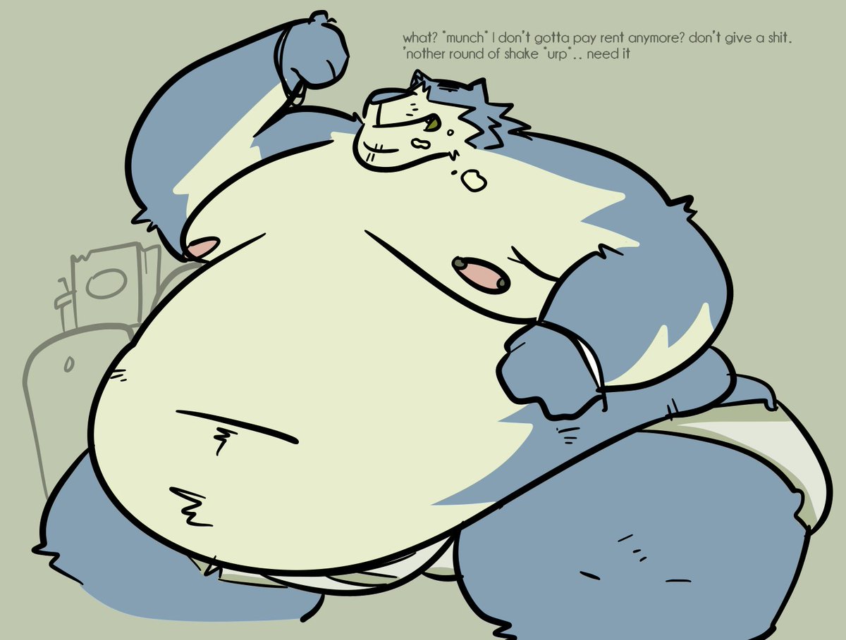 angletongs's tweet photo. rodger's back and moving in! and he's like fucking massive how do you even get that big... hope he doesn't get huger and fatter or something.. that would be a shame https://t.co/tcRBqRkpS1