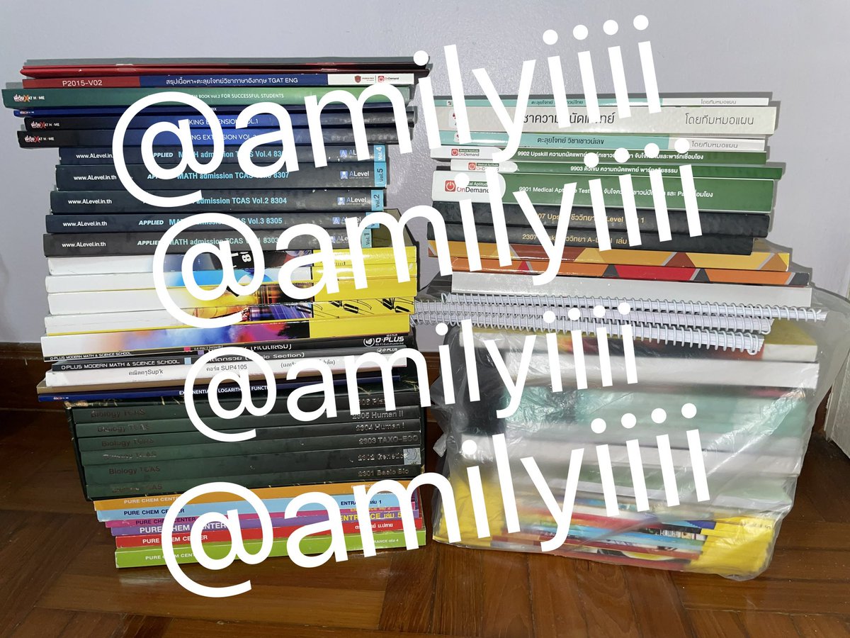 AmilyIiii's tweet photo. มาส่องดูความสนใจก่อนค่า📌 มีทั้งแจก/ขาย/ส่งต่อหนังสือเตรียมสอบค่ะ จะพยย.มาลงภายในวันนี้/เสาร์อานะคะ เราเรียนเองหมดเลย มีทั้งจดครบไม่ครบค่ะ

ราคาและค่าส่งใดๆเดี๋ยวจะลงตามมาค่ะ มีทั้งออนดีมานด์ อาจารย์อุ๊ อ.เผ่า+++
#หนังสือเตรียมสอบมือสอง #dek70 #dek71 #alevel https://t.co/fTUluGzIUc