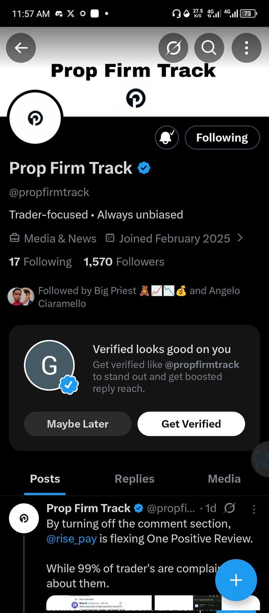 mgambo773's tweet photo. @Fx_priest1 @goat_funded @EdwardXLreal @propfirmtrack @tradewithChase 
@yson_crypto 
@AmeerByb 
@awatrading4 
@Crtquinn 
Done with with the tasks https://t.co/MQ14BCNTlY