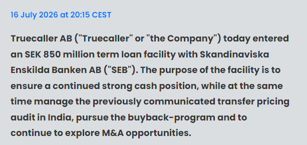 Gabe_Bernarde's tweet photo. Cannot wait for this Truecaller base:0x21cfcfc3d8f98fc728f48341d10ad8283f6eb7ab earnings call. 

Yesterday, base:0x21cfcfc3d8f98fc728f48341d10ad8283f6eb7ab confirmed they were under transfer pricing audit after being raided by Indian tax regulator. This was spurred by @viceroyresearch investigation. 1/
