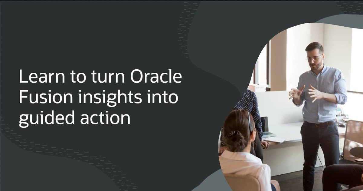 AkshimaAggarwa1's tweet photo. Know what needs attention—and what to do next. Explore new Oracle Fusion Agentic Applications courses and learn how AI-guided workspaces, Ask Oracle, and guided recommendations help you move work forward with confidence. https://t.co/UVBxui506b

#OracleUniversity #OracleFusion https://t.co/cOx1SiiIwh