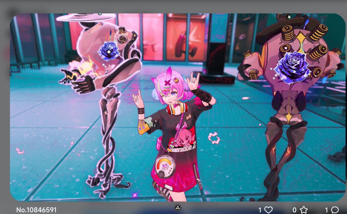 hiroebokomichi's tweet photo. 推しのベストショット部門
作品名「ハニアちゃん☆with……」
#NTE    #ファミ通ゲーム百景 https://t.co/uldBeDFLxH
