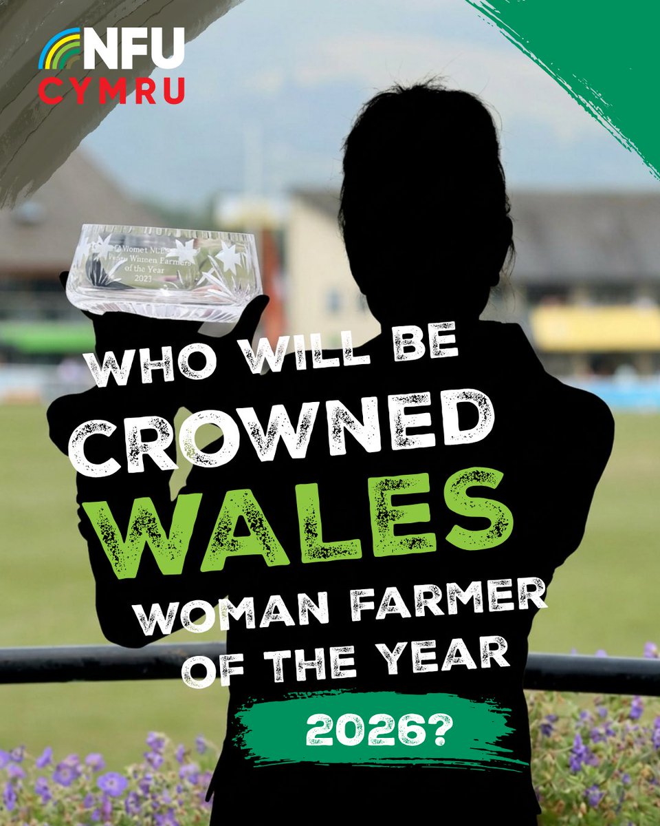 NFUCymru's tweet photo. One week today, the wait will be over... ⏳

Who will be crowned the 2026 NFU Cymru/NFU Mutual Wales Woman Farmer of the Year at the Royal Welsh Show? 👑🌾

Any predictions? 👇 https://t.co/FS7Rm9L7uR