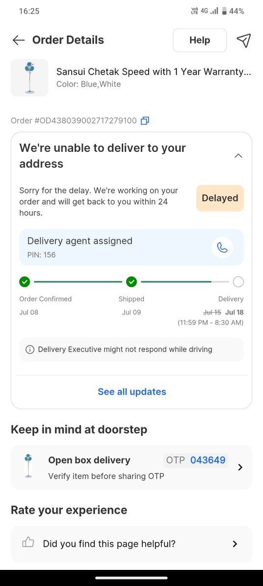 _sam1319's tweet photo. @_Kalyan_K @SuvenduWB @cmowbgov @rajneeeshkumar @Flipkart _Kalyan_K Sir i  order a product this my 3rd time every time my order got cancelled without my consent my order is at nearest hub delivery wishmaster want me to collect order from the hub it I want the order and you escalation team is not helping me it's been 15 days https://t.co/3pAzG9xYZp