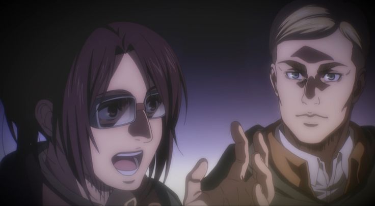 LHLfRin's tweet photo. The people Levi considered as commanders were Hange, Erwin, and Armin. But he never directly called Hange "Commander" because they were equal to each other. 
https://t.co/K8fFdhPdNW https://t.co/6QA6lO61UQ