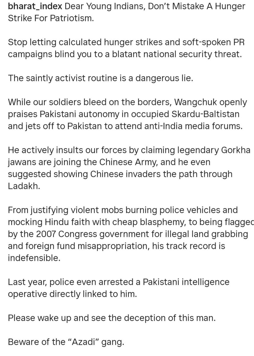rajaram592020's tweet photo. @BattaKashmiri Wangchak is shri 420. He thinks by doing this hunger strike  people compare him with Gandhiji who himself was a fraud who was introduced by British to fool India  then. Now Chinese and Deep state with the help of Khalistanies this Wangchak is launched to cheat Imdia https://t.co/yVrjMVERkN