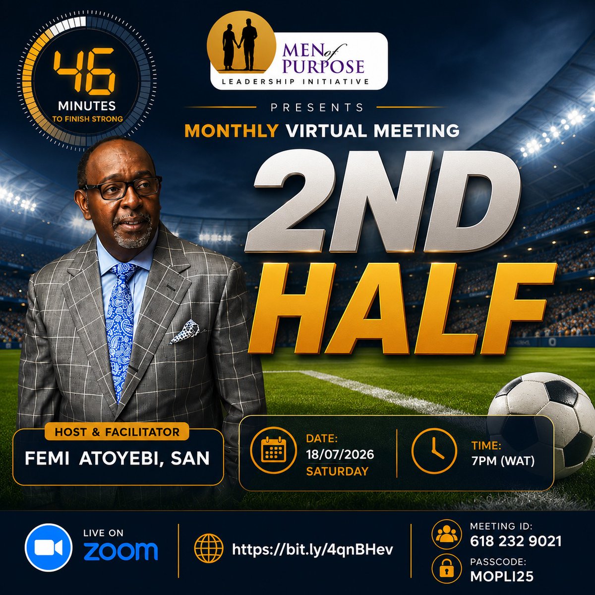 MOPLI_NG's tweet photo. Meeting ID: 618 232 9021
· Passcode: MOPLI25

· Spread the word: It’s not too late to invite a brother or colleague.

Make it a priority to be there. We look forward to welcoming you tomorrow.

Warm regards,
Men of Purpose Leadership Initiative (MOPLI) https://t.co/zhKpUfPg9q