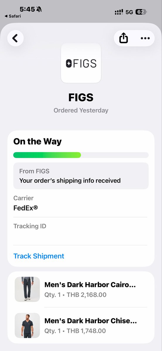 sueching101's tweet photo. Figs tracking แอดเข้า Apple wallet ได้ด้วย เริ่ด https://t.co/H8dvvXhX3D
