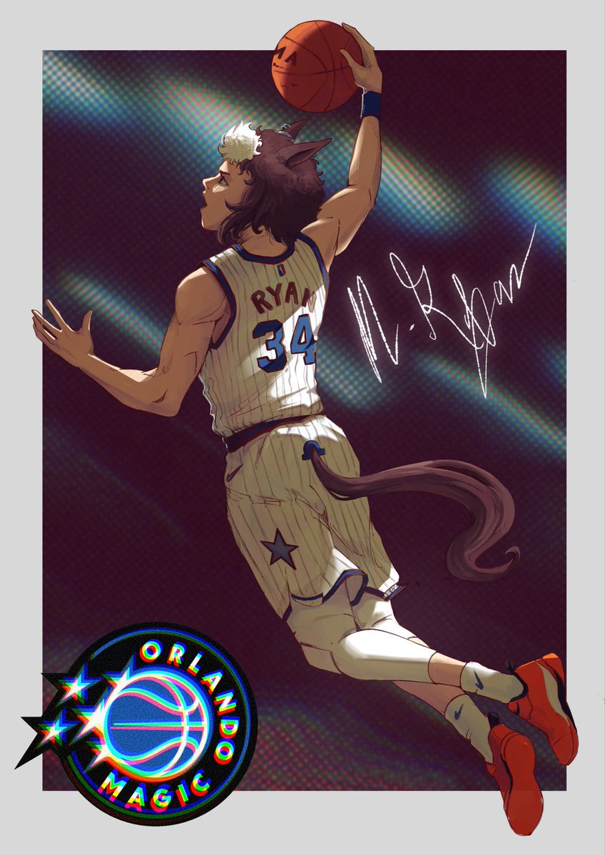 louanga_art's tweet photo. Umamusume x NBA #1
Mejiro Ryan - Orlando Magic

#umamusume 
#ウマ娘 https://t.co/HCKcNdUA0F