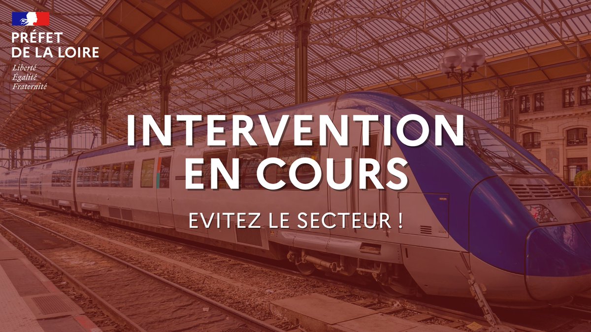 Image de Préfet de la Loire : #EnDirect
⚠ Il n'y aura pas de train en circulation entre #SaintÉtienne et #Roanne, de 13h30 à 16h30
