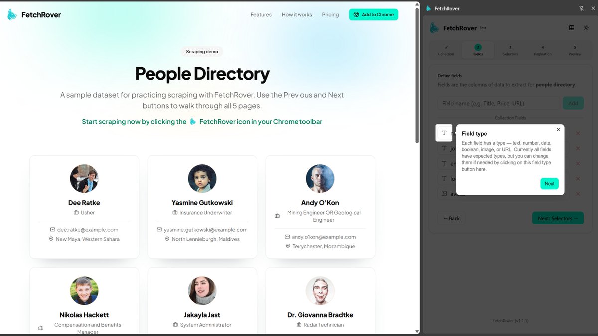 FetchRoverApp's tweet photo. FetchRover now supports a quick onboarding interactive tutorial

Try now by installing FetchRover from the Chrome Web Store https://t.co/zj2czkeGn6
