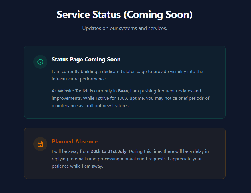 Website Toolkit - Audit, launch, migrate, monitor. tweet media