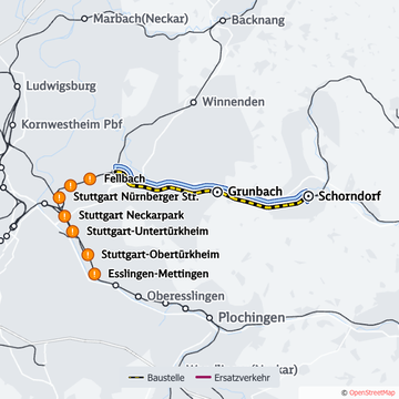 SBahn_Stuttgart's tweet photo. 🚧#Drandenken🚧
In der Nacht von 17./18.07. führt die DB zwischen #Schorndorf und #Waiblingen Instandhaltungsarbeiten durch.
Die Züge der Linie #S2 fallen zwischen #Schorndorf und #Waiblingen aus.
Details, auch zum #Ersatzverkehr mit Bussen #S2E 👉https://t.co/zJL6ogeMMI https://t.co/Mq4od6xhIz