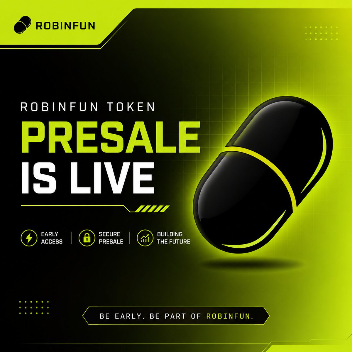 robin_dotfun's tweet photo. Robinfun Presale is NOW LIVE! 💊🟢
Get in early and be part of the Robinfun journey from day one.

Buy https://t.co/c62ynnG0ln or buy on X send ETH to presale address: 

0x8AA901c743F543731acf4522014f2D0841D61Fd0

Claim $FUN token snapshot in 6 hours

Drop your robinhood ETH address
Like & retweet