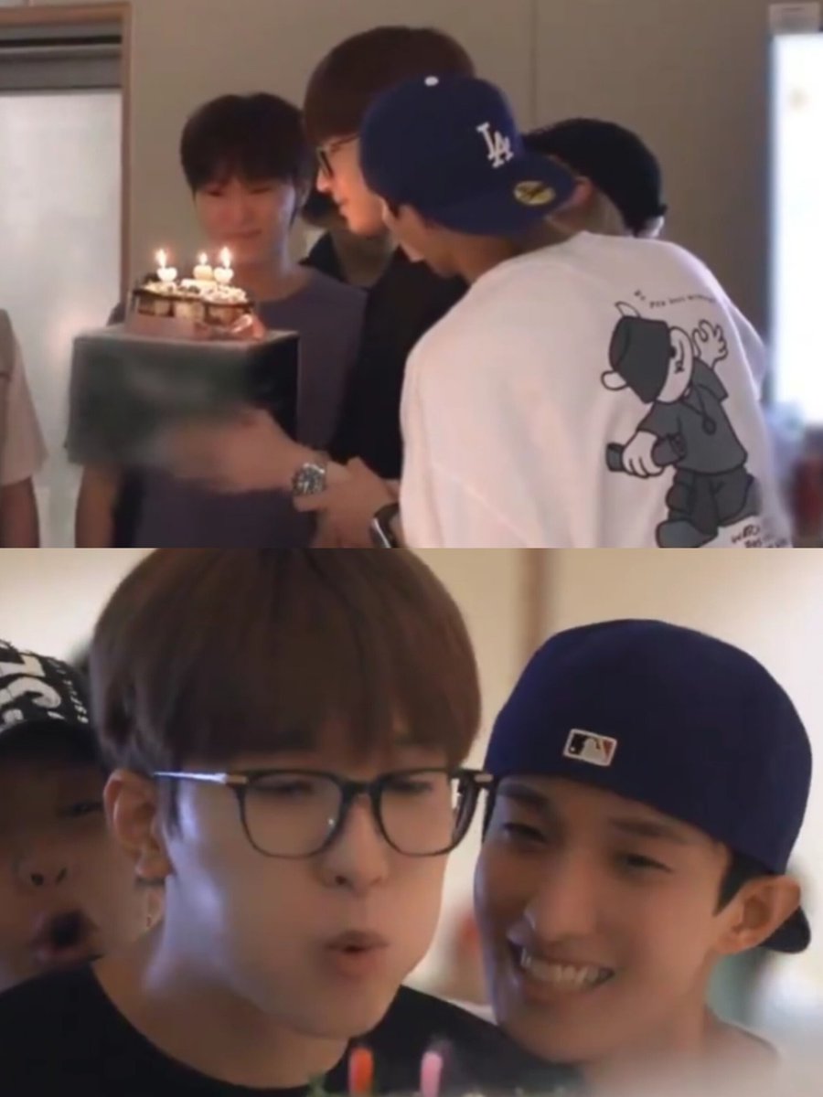 deedee_kun's tweet photo. Remember when Dokyeom:

- Photo-dumped a bunch of  Wonkyeom + WW pics
- ​Told WW to eat lots, adding that he was eating while thinking of him
- ​Sang the bday song while hugging him, then patting his head

All on the same day. He made sure Wonwoo felt loved on his special day 🤍 https://t.co/Q00Ykoofgy