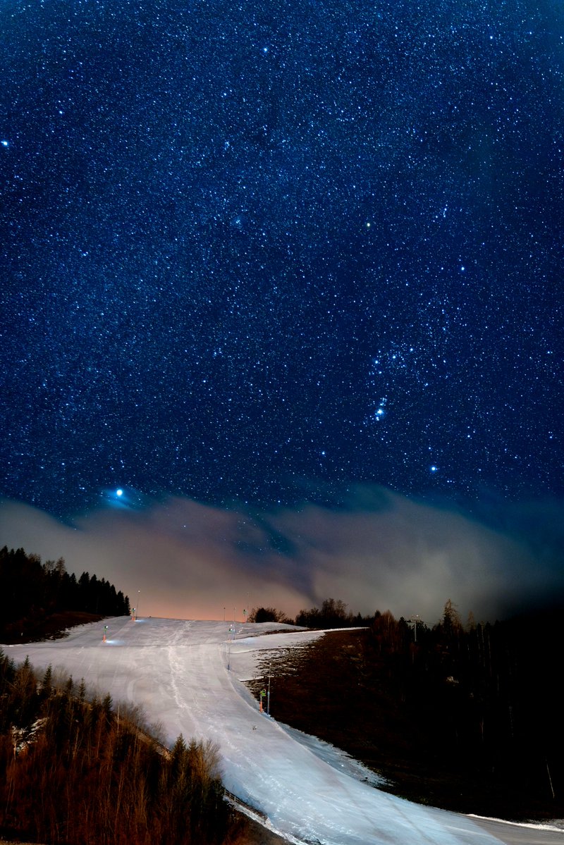 astrooalert's tweet photo. Orion and Sirius🌟 https://t.co/91OwM1EdYg