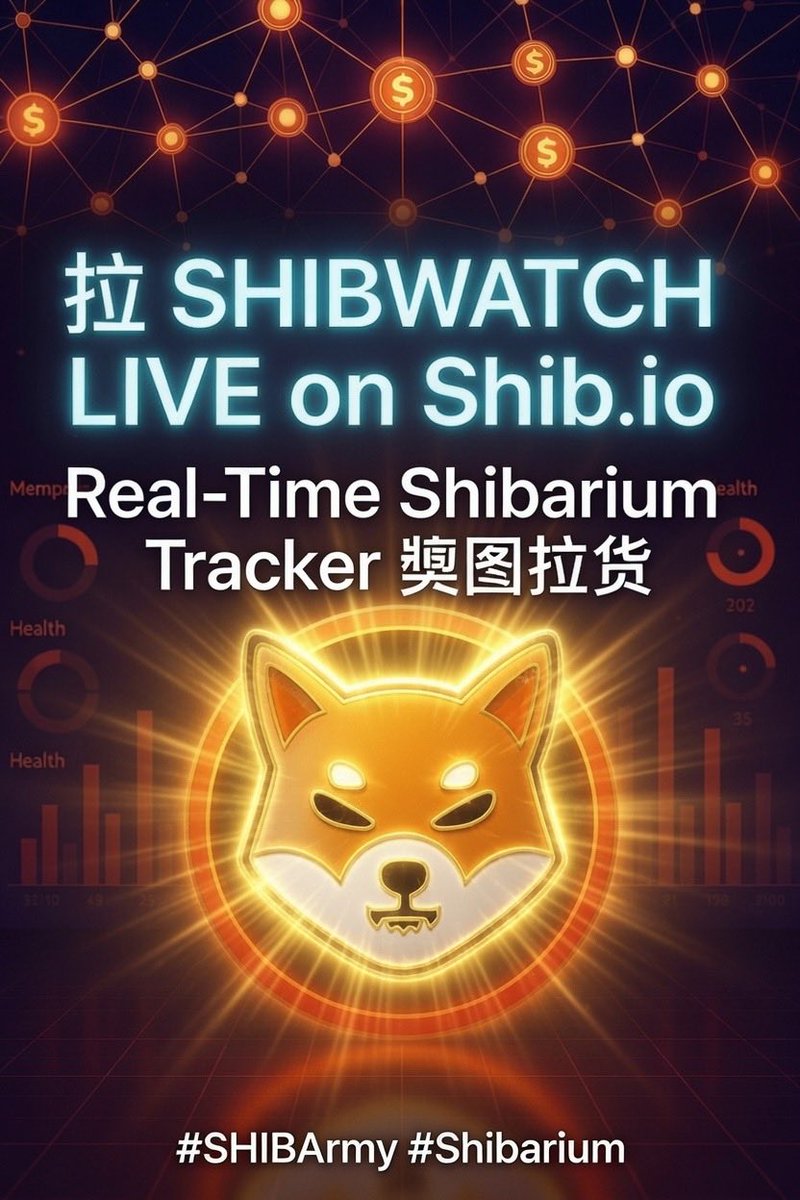 CryptoSupp38181's tweet photo. 🚨 ShibWatch is LIVE on https://t.co/Zh8x3eCef4 🐕‍🦺
Your real-time eyes on #Shibarium:
•  Mempool activity
•  Chain health &amp; staking metrics
•  Burns, integrations &amp; dev transparency
🔗 Check it out: https://t.co/vT5tl8ZqK3 or https://t.co/6o7x4NADOW

#Crypto #Altseason #Shib https://t.co/c1QEH64Zv9