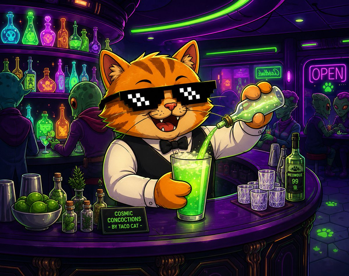 Imacreativemind's tweet photo. Entry #3 for the #TCCREW Meme Challenge!

TacoCat is everywhere;
📦 Delivering. 
🍹 Mixing legendary cosmic concoctions. 
🖼️ Becoming gallery-worthy art. 
💪 Earning permanent ink.

That's not hype. That's a lifestyle. 😎

@TacoCatCoinSOL #TCCREW https://t.co/lhGFqg9eUb