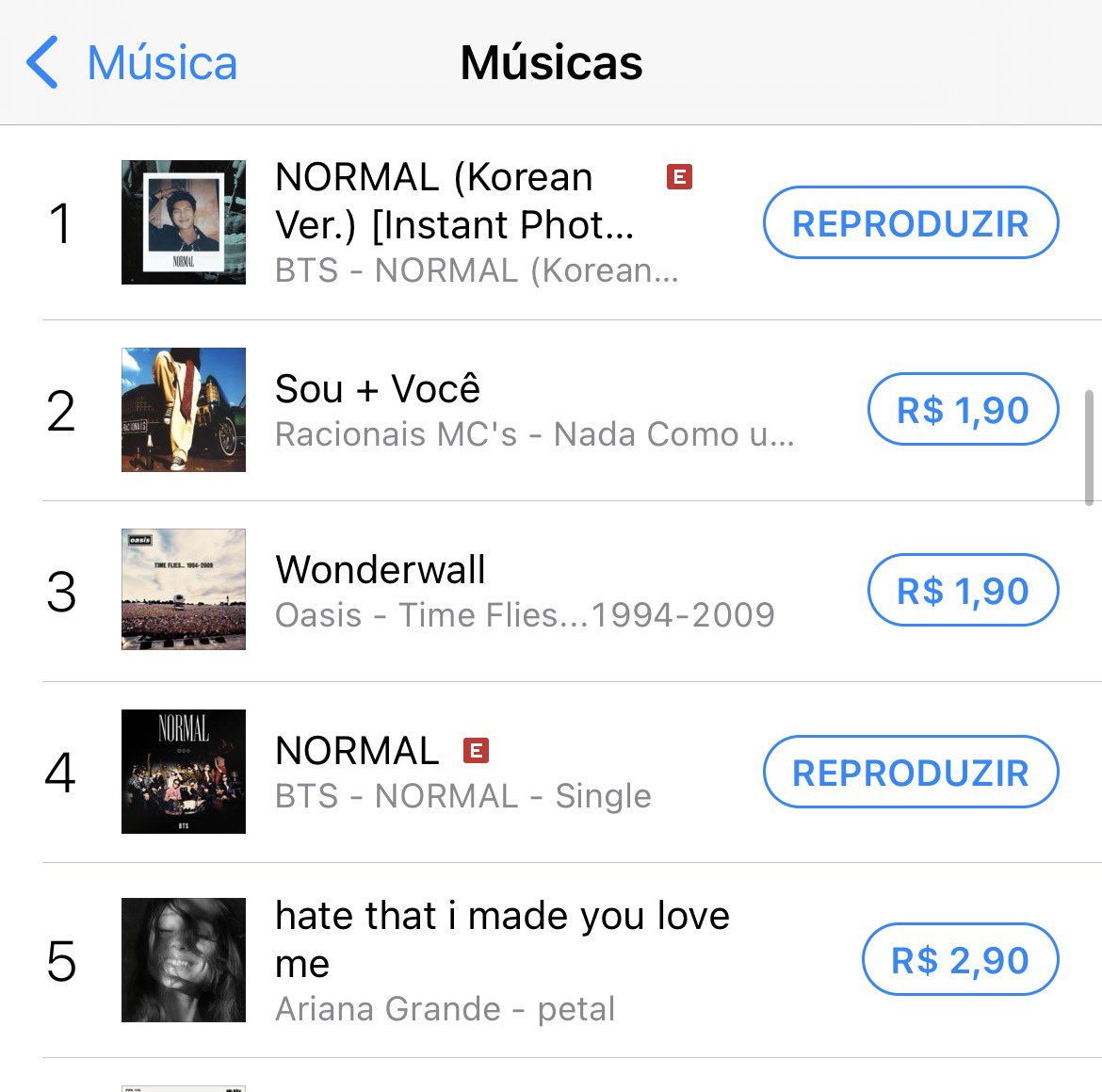 kookflowers's tweet photo. E Normal (Korean Ver.) já alcançou o #1 em mais de 20 países no ITunes, incluindo Brasil, e Normal está no top4 do nosso chart também; mais uma vez o BTS dominando o ITunes, ninguém faz como eles no chart!!
CONGRATULATIONS BTS https://t.co/6qyOLe1hJo