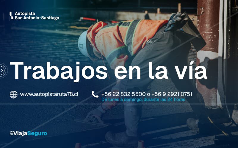 autopistaruta78's tweet photo. 🟡 [TRABAJOS EN LA VÍA] Informamos de trabajos de emergencia en el km. 91,6, sector #Leyda con dirección a #Santiago. Pista lenta restringida. Conduzca con precaución. @TTISantiago @TTIValparaiso @radiocarab  @biobio @Cooperativa https://t.co/3Quk8jNri7