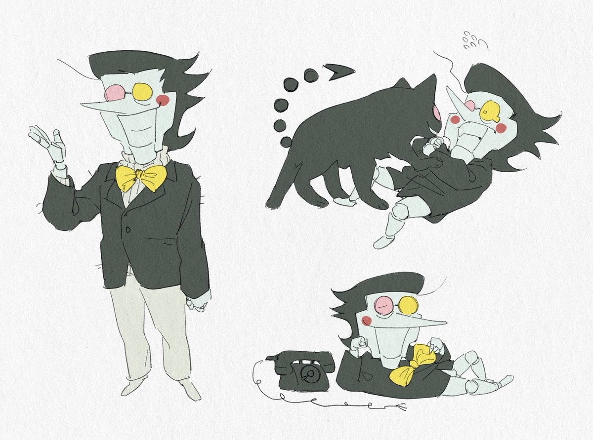 sh1nana1de's tweet photo. je voulais dessiner un nœud papillon jesais pas pourquoi cest devenu ça #spamton https://t.co/AViCm4fVYf