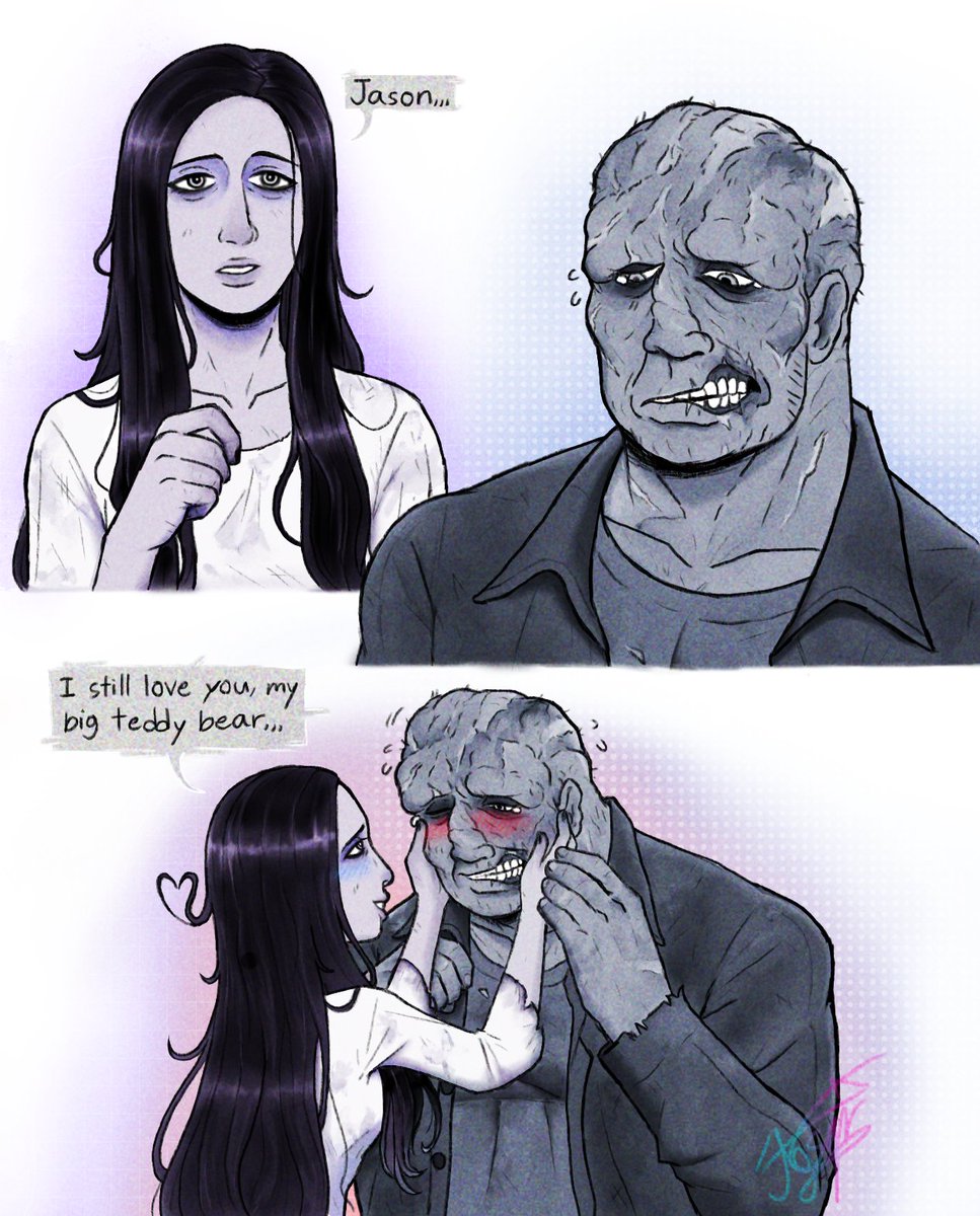 TheLaughingBat6's tweet photo. Jadako art by my good friend AngurrSkurrr on Tumblr. #JasonVoorhees #SadakoYamamura #Fridaythe13th #Ringu #horrortwt https://t.co/0JUWJslA92