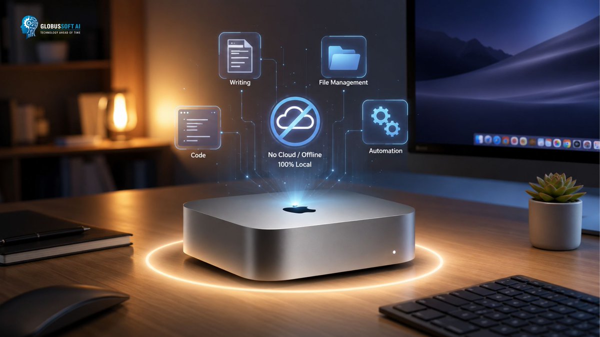 globussoft_ai's tweet photo. A $599 Mac Mini + OpenClaw = a full automation powerhouse. 💻

Runs 100% offline, no subscriptions, no API limits, handles writing, file management, coding &amp; more, all processed locally.

Full breakdown 👇 
https://t.co/v7hbpivpMs

#OpenClaw #MacMini #LocalAI #Automation https://t.co/FkPdurgkEe