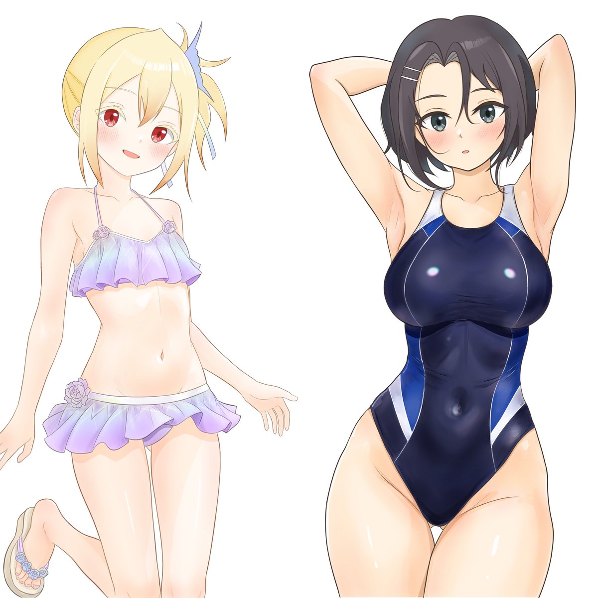 めちゃくちゃ暑いから水着の絵でTLを埋めよう
