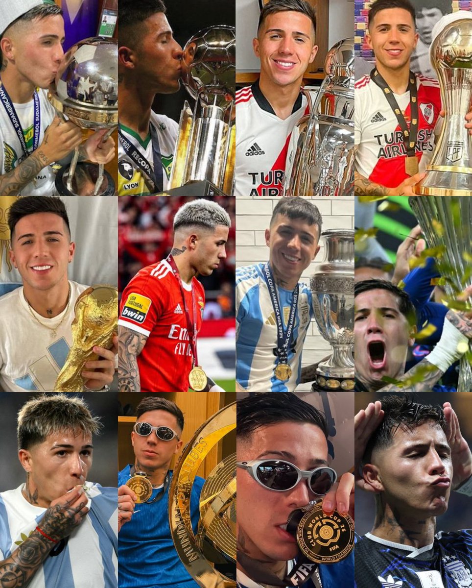 TruebluesIndo's tweet photo. Enzo Fernandez perjalanan karir nya gila 🤯

Kalau ada pemain yang identik dengan kata "winner", salah satunya adalah Enzo Fernandez.

Baru debut profesional pada 2020, tapi setelah itu trofi terus berdatangan.

2021 - Juara Copa Sudamericana & Recopa Sudamericana bersama Defensa y Justicia.
2021 - Juara Liga Argentina & Champions Trophy bersama River Plate.
2022 - Juara Piala Dunia bersama Argentina sekaligus Best Young Player.
2023 - Juara Liga Portugal bersama Benfica.
2024 - Juara Copa America bersama Argentina, jadi pemain kunci di fase kockout.
2025 - Jadi MVP saat Argentina membantai Brasil di Kualifikasi Piala Dunia.
2025 - Juara UEFA Conference League bersama Chelsea. Cetak gol dan assist di final, lalu masuk Team of the Tournament.
2025 - Juara Piala Dunia Antarklub bersama Chelsea.
2026 - Kembali membawa Argentina ke final Piala Dunia, menjadi bintang di balik comeback melawan Mesir dan Inggris.

Juara di Argentina. Juara di Portugal. Juara di Inggris.
Juara Copa America. Juara Piala Dunia. Juara Dunia Antarklub.

Ada pemain hebat. Ada pemain yang selalu membuat timnya menang.

Enzo Fernandez.