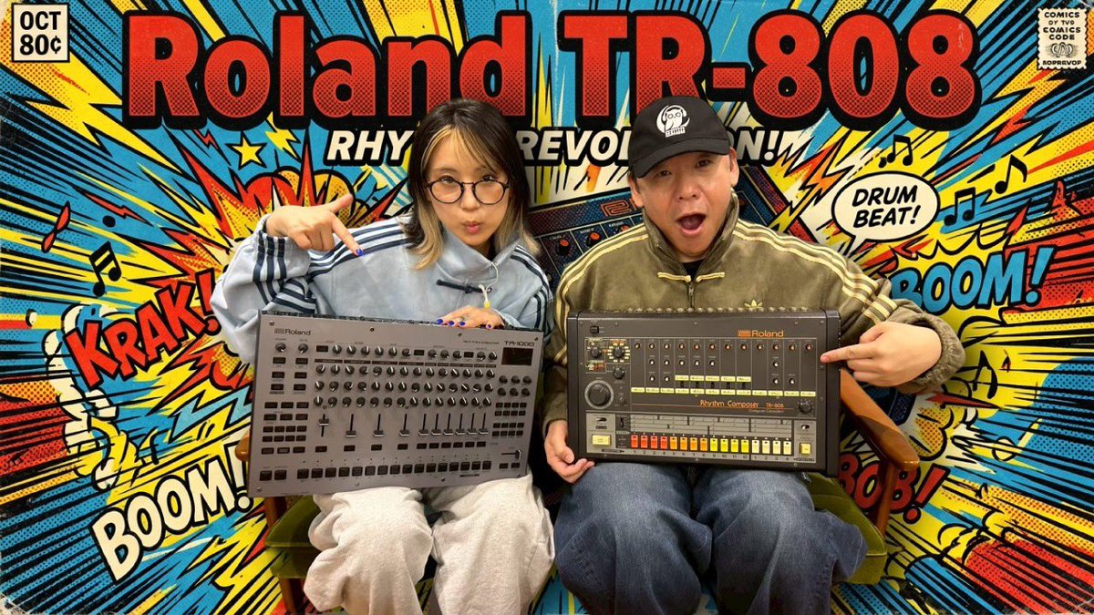 YouTube番組「NIGHT OWL's Nest」 【ガチ比較】TR-808の「鳴り」は超え